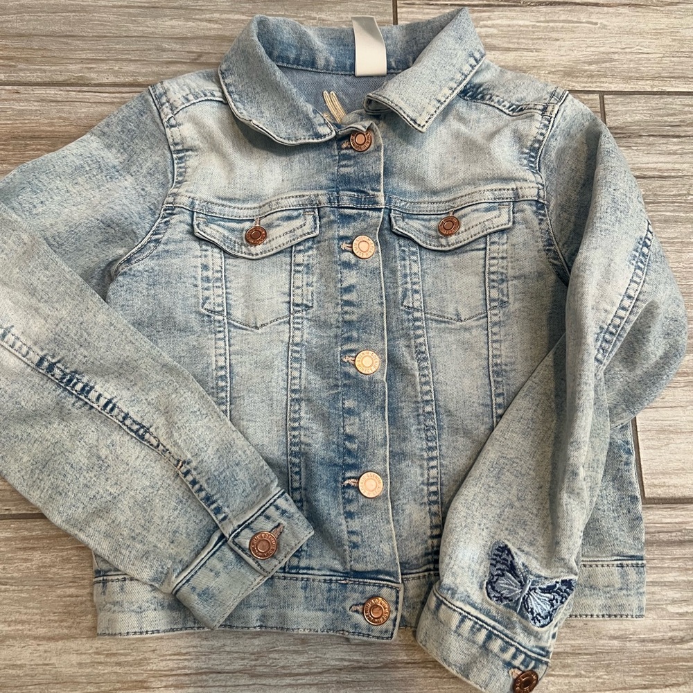 H&M Kids Light Blue Jean Jacket with Button Details